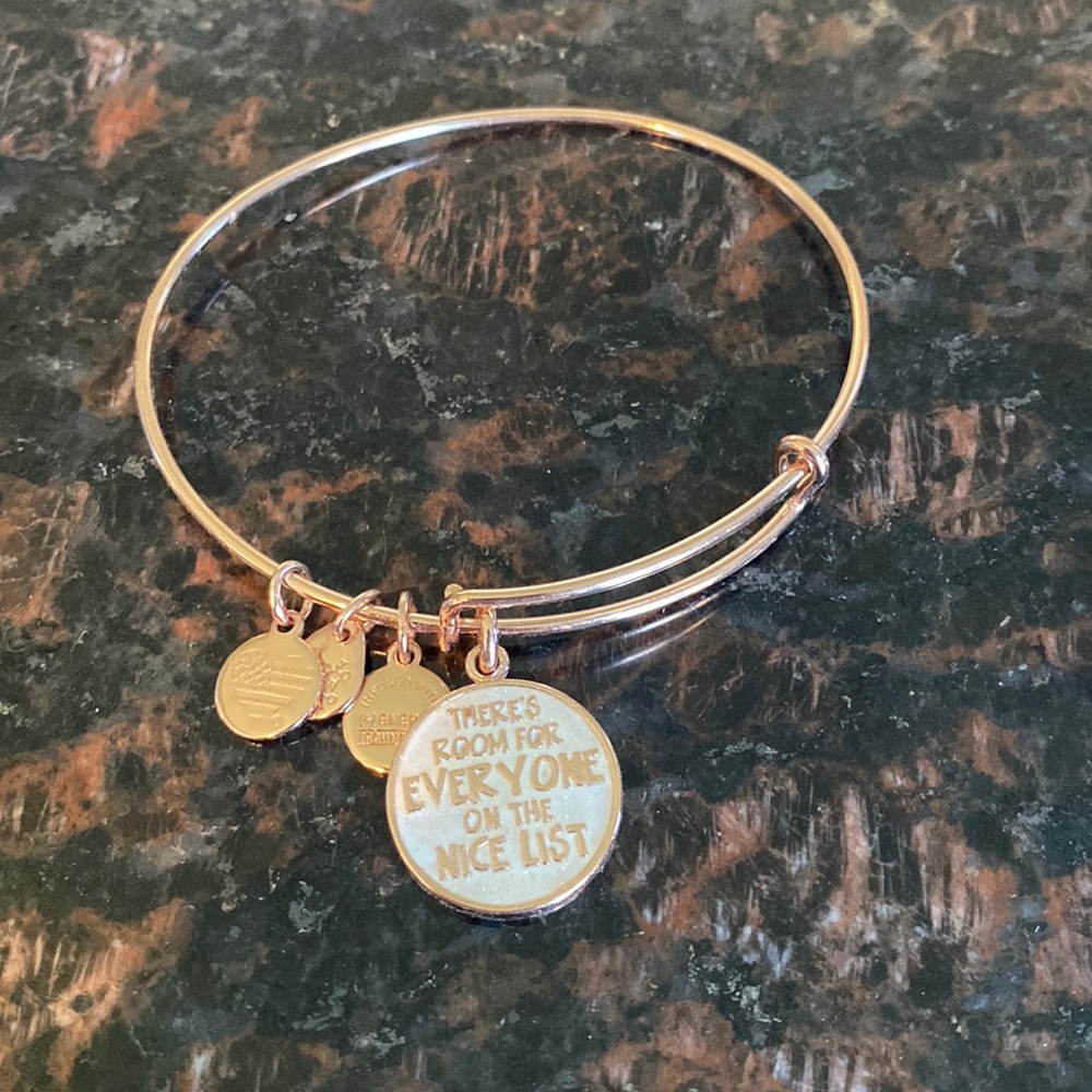Elf Inspired Alex and Ani  “There’s Room For Everyone On The Nice List”.